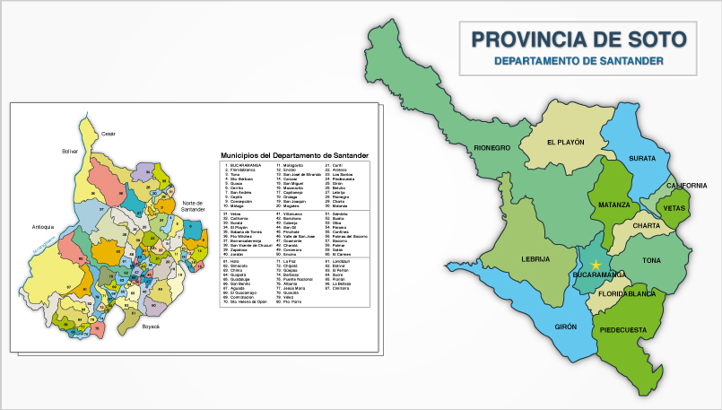 mapa santander